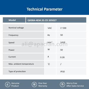 Ziehl abegg QK08A-4EM.35.<b>CD</b> 205027 230V Trench Heating Floor Convectors Air Curtains Cross Flow Fan Tangential Fan - Product Image 5