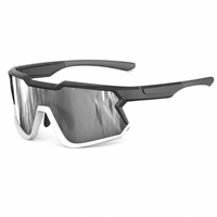 Lunettes de soleil sportives personnalisées avec logo, protection UV400, verres miroir, pour le cyclisme, la course à pied, le VTT et les sports de plein air