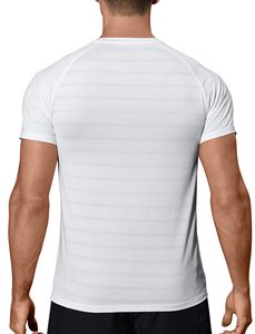Custom Men Sports T Shirt Quick Dry Polyester Spandex Athletic Gym Running Training Short Sleeve Custom Print <b>Tee</b> F00 - Product Image 3