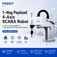 Brazo Robótico SCARA de 4 Ejes FOBOT MB04SC-300, Carga Útil de 4 kg, Alcance de 300 mm, Precisión de ±0.01 mm, Solución de Automatización SI Directa de Fábrica OEM/ODM
