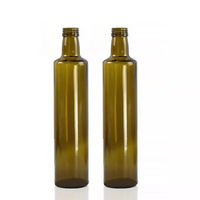 100ml 250ml 500ml 750ml 1000ml carré et rond bouteille en verre Marasca transparent bouteille d'huile d'olive
