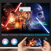 Projecteur de film extérieur 5G WiFi 1080P avec lampe LED 280ANSI compatibilité de projecteur vidéo de cinéma maison pour TV Stick PC pour DVD