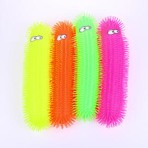 Ensemble d'animaux personnalisé Nouveaux jouets créatifs lumineux pour enfants TPR Fidget <span class=keywords><strong>Puffer</strong></span> Worm <span class=keywords><strong>Caterpillar</strong></span> Squeeze Jouets pour soulager le stress - Product Image 5