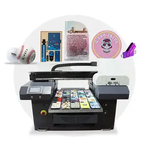 Jucolor uv printer tx800 with white color 3d varnish acrylic pens cards a2 size embossed uv printer