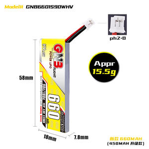 Gnb 660mAh 2S 3S 4S 6S แบตเตอรี่90C Lipo 7.6V 11.4V 15.2V 22.8V ปลั๊ก XT30U-F สำหรับ RC FPV Racing Drone - Product Image 2