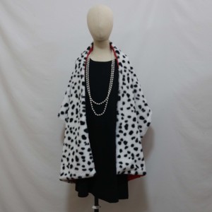 Disfraz de <span class=keywords><strong>Cruella</strong></span> para Niña, Fiesta de Halloween, Capa con Estampado de Lunares, Guantes, Conjunto Completo, DISN-001 - Product Image 2