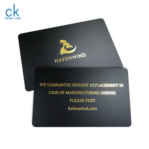 2023 wholesale Hologram Foil Stamping Plastic PVC Business Card