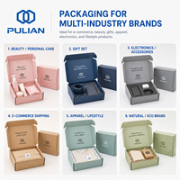 Boîte d'expédition en carton ondulé personnalisée pour l'e-commerce, emballage recyclable, boîte en papier pliable avec taille et logo personnalisés
