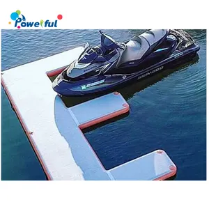 ทนทานของเล่น Inflatable Jetski Dock Jet Ski Floating Dock Pontoon