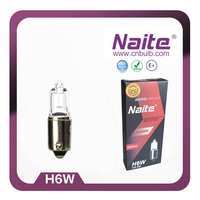 Ampoule halogène personnalisée NAITE en gros H6W 12V 6W BAX9s pour autres accessoires d'éclairage automobile