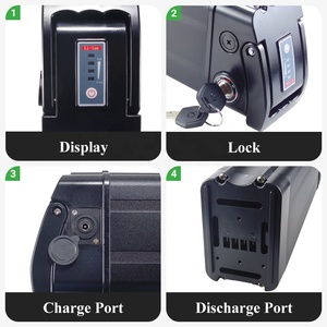 Batería de Iones de Litio Qlife <span class=keywords><strong>Triker</strong></span> Plus 36V 48V 10.4Ah 13Ah 15Ah 17.5Ah 21Ah KT-D05 con Puerto de Descarga DC2.1 para Bicicleta Eléctrica Qlife CityRun - Product Image 3
