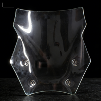 Pare-brise universel personnalisé pour moto R1300GS (PVC/Plastique & Polycarbonate/Acrylique) - Remplacement avant transparent modifié