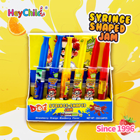 Bonbons en gros personnalisés sous marque privée, bonbons liquides fruités en forme de stylo ou de seringue, multicolores, collation ludique pour enfants