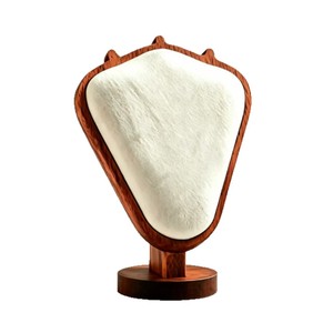 Support de présentation de bijoux en bois de noyer, 15x8.5x21cm, support de rangement pour pendentif de cou de mannequin, pour la maison ou le magasin - Product Image 5
