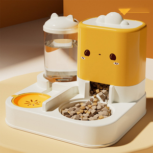 Fontaine à eau et distributeur de nourriture pour chat HaoTing - Gamelle 2-en-1 pour animaux de compagnie - Product Image 6
