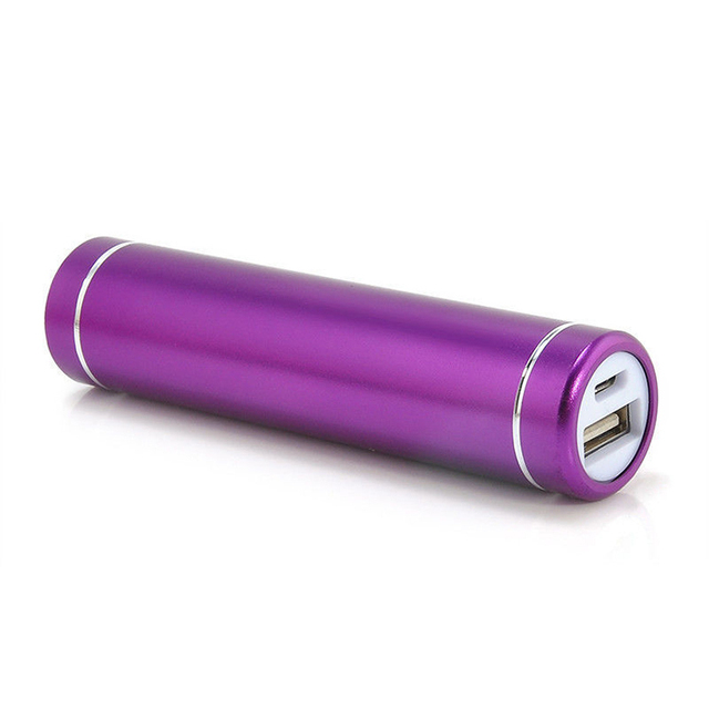 Factory Newest Design Mini Power Bank Mobile Round Shape Colorful 2600mah Aluminum Alloy Mobile Power Bank