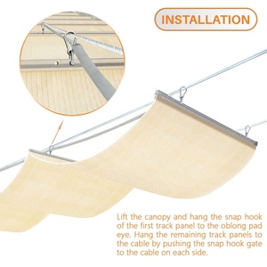Estructura de diseño para exteriores, toldo retráctil automático motorizado de 8x5, 8x6, pérgola, <span class=keywords><strong>vela</strong></span> de sombra ondulada - Product Image 3