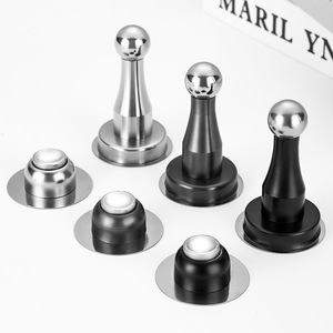 Stainless Steel Door Catcher Magnetic Wall Mount No Drilling Required For Bathroom Door Stopper <b>Floor</b> Catch Windproof - Product Image 2