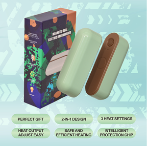 New style Magnetic Rechargeable <b>Electric</b> <b>Portable</b> Hand Warmers Long Lasting Safe Heating Warmer Pocket <b>Heater</b> Winter Outdoor - Product Image 1