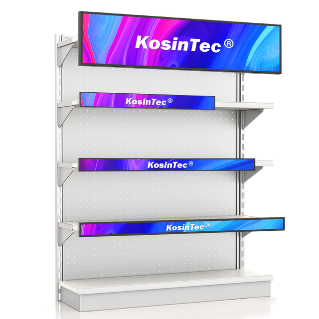 23.1 Inch Stretched Bar Lcd Display Shop Display Shelf Edge Stretch Display Wifi Control Stretched Bar