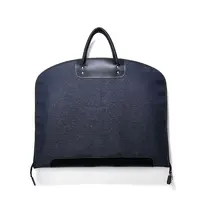 Logotipo personalizado portátil dobrável costura em nylon bolsa de roupa de viagem transportadora vestuário