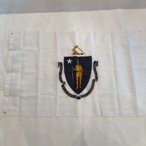 3x5 英尺马萨诸塞州州旗刺绣户外重型美国州旗耐用牛津布加固孔眼爱国主题 - Product Image 1