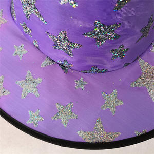 Sombreros de Bruja Morados Unisex para Niños, Directo de Fábrica, Tallas S/M/L/XL/XXL, Disfraz de Halloween, Accesorios para Fotos de Películas y Televisión, Venta al por Mayor - Product Image 3