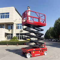 Plateforme élévatrice à ciseaux hydraulique professionnelle pour une personne, 4m, 6m, 8m, 10m, 12m, 14m, idéale pour les plateformes industrielles extérieures