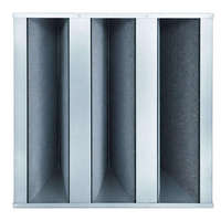 Nouveau filtre à air de type V-Bank avec charbon actif, 4 sections, haute efficacité, équipement de filtration d'air central HVAC