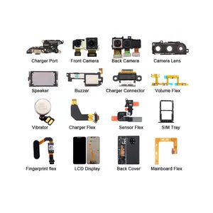 Mobilephone peças lcd tela vidro câmera habitação alto-falante flex cabos reposição montagem kit distribuidor peças para celular
