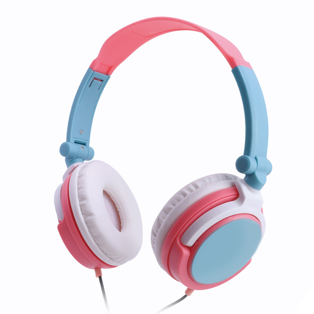 Brand 1.2M 3.5mm HiFi Volume Control Kids Wired Music Earphones & Headphones with Mic