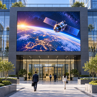 Mur vidéo LED extérieur P3.91 en gros d'usine, couleur 16 bits haute luminosité 960x960mm pour façades de bâtiments d'entreprise dans les projets
