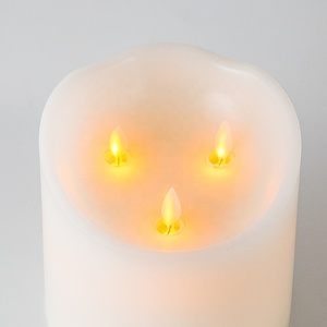 Mèche mobile D15 blanc paraffine cire télécommande Simulation minuterie <span class=keywords><strong>2</strong></span> 4 6 8 heures de mariage à piles flamme led bougie - Product Image 5
