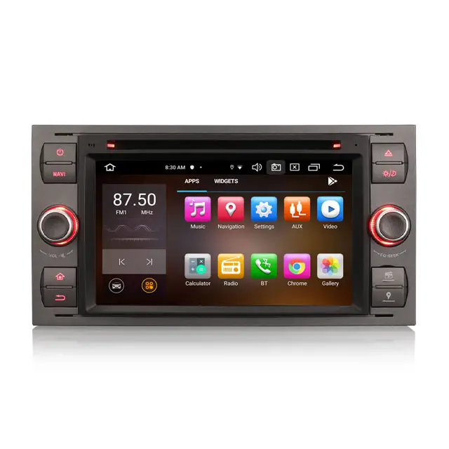 Erisin ES8166F Octa Core 7นิ้วหน้าจอสัมผัสวิทยุรถกับ GPS สำหรับ Ford Mondeo Focus Car Play Android 10ระบบ4G/64G