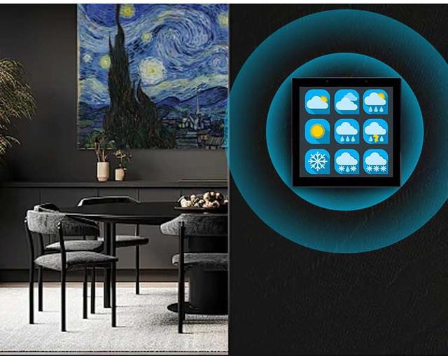 4'' Smart in Wall Control Panel Android 11/13 Os 5.2BLE Home Automation Panel Pc with Temperature Sensor Light Sensor Option