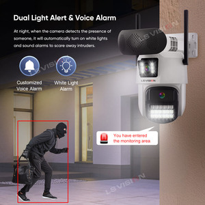 LS tầm nhìn <span class=keywords><strong>PTZ</strong></span> không dây IP <span class=keywords><strong>Camera</strong></span> an ninh cho loa Bluetooth thông minh âm thanh ánh sáng báo động hỗ trợ hình người phát hiện - Product Image 4