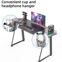 Escritorio de Computadora para Juegos RGB Ergonómico Moderno con Altura Ajustable y Doble Motor Eléctrico, Superventas