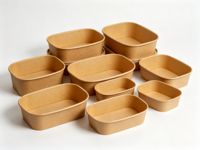 Bols jetables en bagasse naturelle compostables de 8 oz, résistants, pour crème glacée, salade, soupe, collation, dessert, pâtes