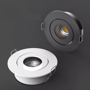 Đèn <span class=keywords><strong>LED</strong></span> âm trần nhôm lỗ nhỏ 3W tròn đen trắng chiếu sáng trong nhà 40MM-45MM có thể điều chỉnh hướng chiếu - Product Image 1