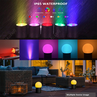 Lámpara LED Inalámbrica DMX RGBWAUV de 6x18W, Resistente al Agua IP65, para Decoración de Escenarios de Bodas y Teatro