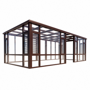 <span class=keywords><strong>Solarium</strong></span> moderno de fábrica profesional, sala de jardín de invierno con <span class=keywords><strong>terraza</strong></span> de aluminio independiente, casa de cristal de 4 estaciones - Product Image 4