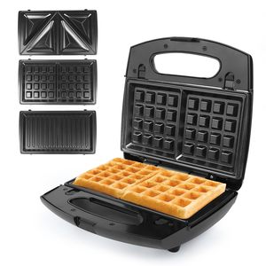 Máquina para Hacer Sándwiches 3 en 1, 850W, Eléctrica, para Desayunos, Wafflera 3 en 1, Prensa para Paninis, Tostadora Eléctrica Doméstica - Product Image 2