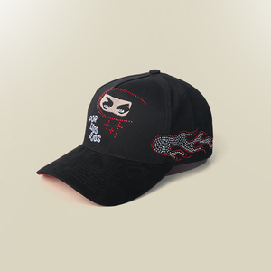 Gorras de Béisbol Vintage Personalizadas al por Mayor con Pedrería, Diseño de Ojos, 5 Paneles, Bordado, Gamuza Estructurada, Modelo G5 - Product Image 3