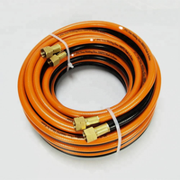 Tuyau de soudage double oxygène-acétylène renforcé en PVC de 1/4 po, tuyau de soudage en caoutchouc oxygène-air, découpe sur mesure disponible