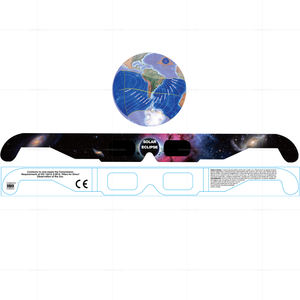 Marco de papel ISO/CE Logotipo personalizado Impresión 3D Gafas de eclipse solar para evento de gafas <span class=keywords><strong>Eclispe</strong></span> 2025 - Product Image 5