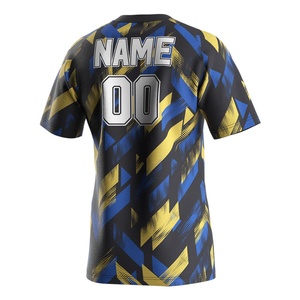 T-shirt de sport à col en V pour homme, en jersey 100 % polyester, style rugby Nouvelle-Zélande – Nouvelle collection en promotion - Product Image 4