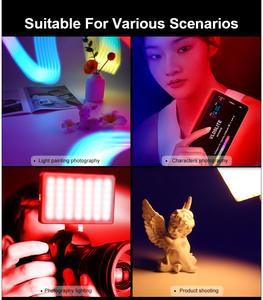 Métal LED RGB Vidéo Lumière Portable Caméra de Poche Lumière <span class=keywords><strong>Photo</strong></span> Vidéo Pour <span class=keywords><strong>Tiktok</strong></span> Live Téléphone et Caméra - Product Image 5