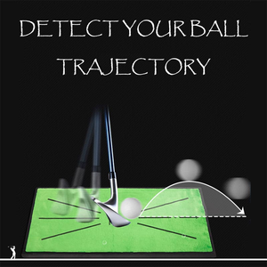Ayuda de entrenamiento de golf, guía de entrenamiento, respaldo de goma verde, estera de oscilación, análisis de golpear el camino de golf, Alfombra de golf, tablero divot - Product Image 3