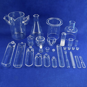 Crucible en quartz fondu naturel haute pureté HaiChuan avec rebord évasé, résistant à la chaleur, transparent, pour analyse chimique en laboratoire - Product Image 5