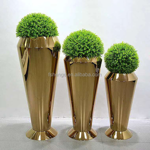 <span class=keywords><strong>Pot</strong></span> <span class=keywords><strong>de</strong></span> fleurs d'intérieur en acier inoxydable extra large vase <span class=keywords><strong>de</strong></span> sol doré géant doré pour décoration d'hôtel et jardinières - Product Image 5